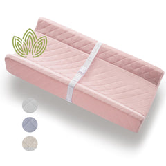 Modera changing pad close-up of the soft organic cover, gentle on delicate baby skin