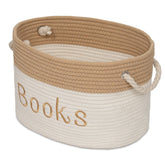 Modern Designs Pro embroidered rope storage basket detail showcasing premium stitching for a stylish nursery.