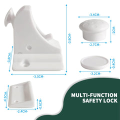 MODEVO no-drill installation uses strong adhesive pads for secure mounting.