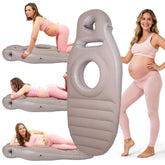 MOELUM belly hole design for comfortable stomach sleep and belly support.