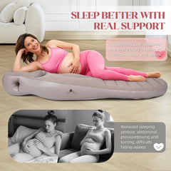 MOELUM head hole design supports neck alignment during prone sleep.