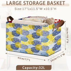Mogifedc large collapsible basket stored flat for space-saving storage.
