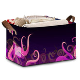 Mogifedc Ocean Life Storage Basket large top view, ideal for organization.