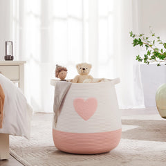 MOJOSCEND pink basket handles closeup showing soft yet sturdy support