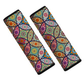 Mokiwala car seat belt pad close-up showing soft neoprene comfort
