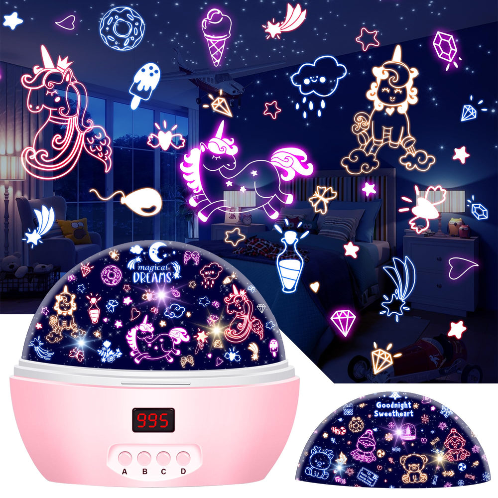 MOKOQI Kid Unicorn Night Light projects magical unicorn scenes for bedtime