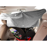 Mollycoddle universal backseat shade car seat cover blocks sun for rear-facing seats
