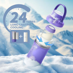 Momcozy cooling tubes visible; 360° cooling design for consistent temperature.