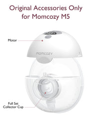 Momcozy 24mm double-sealed flange seals securely for pumping