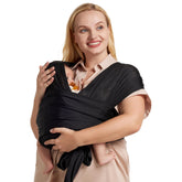 Momcozy air mesh baby wrap showing cooling fabric ideal for hot days