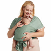 Momcozy air mesh baby wrap shows breathable cooling fabric for summer.
