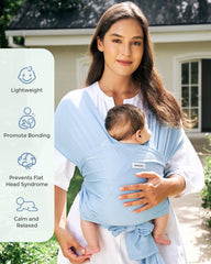 Ergonomic support for shoulders and back with Momcozy AirMesh carrier