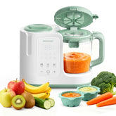 Momcozy AutoMeal in action: automated steam and blend for quick baby puree