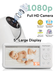 Momcozy 1080p camera provides clear nursery coverage and detail