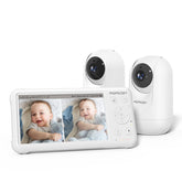 Momcozy 2-camera monitor with split screen on a 5-inch display for two views