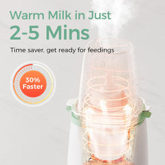 Momcozy Bottle Warmer heat settings interface enables customizable temps.