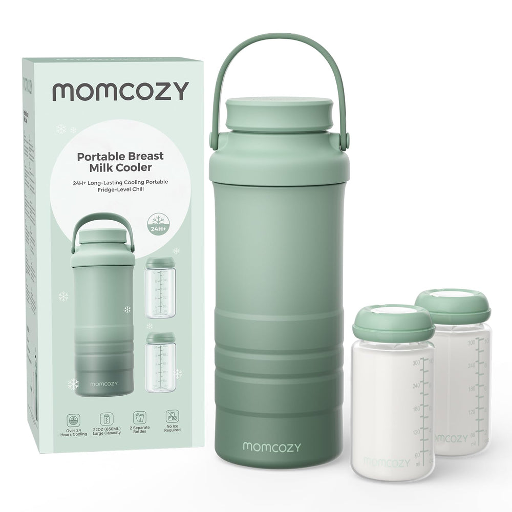 Momcozy breast milk cooler exterior for easy travel and handling