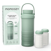Momcozy breast milk cooler exterior for easy travel and handling