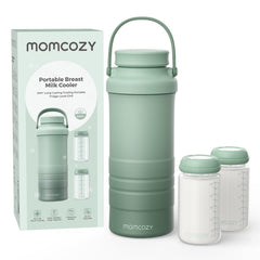 Momcozy breast milk cooler exterior for easy travel and handling