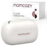 Momcozy breast pump storage bag with hard shell for secure travel