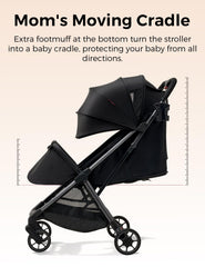 Momcozy ClickGo 360-degree wheels deliver smooth steering
