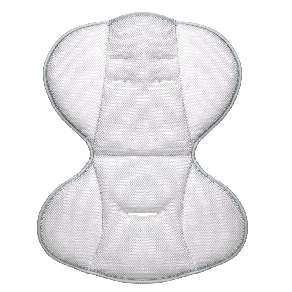 Momcozy CocoSway seat closeup in soft velvet for gentle, comforting swings.