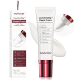 Momcozy ComfortNip cooling tip demonstrates instant relief for breastfeeding nipples.