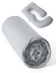 Momcozy cooling cover close-up showing breathable cooling fabric benefits