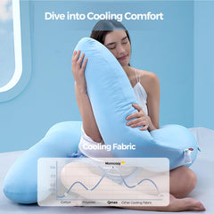 Momcozy Dreamlign U Pro adjustable leg pillow enhances sleep posture and mobility