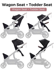 Momcozy stroller-to-wagon seat supports breathable, comfortable rides.