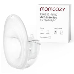 Momcozy full set collector cup with 24mm DoubleFit flange for secure milk collection.