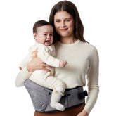 Momcozy Hip Seat Carrier with original 3D abdominal support for balanced weight