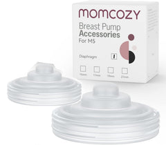 Momcozy M5 diaphragm replacement 2-pack for reliable seal and leak prevention.