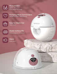 Momcozy M5 double-sealed flange 24mm for a comfortable fit.