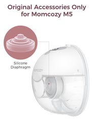 Momcozy M5 duckbill valve drains milk efficiently into the container.