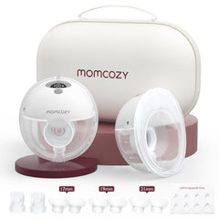 Momcozy M5 hands-free wearable pump for on-the-go pumping with 24mm fit