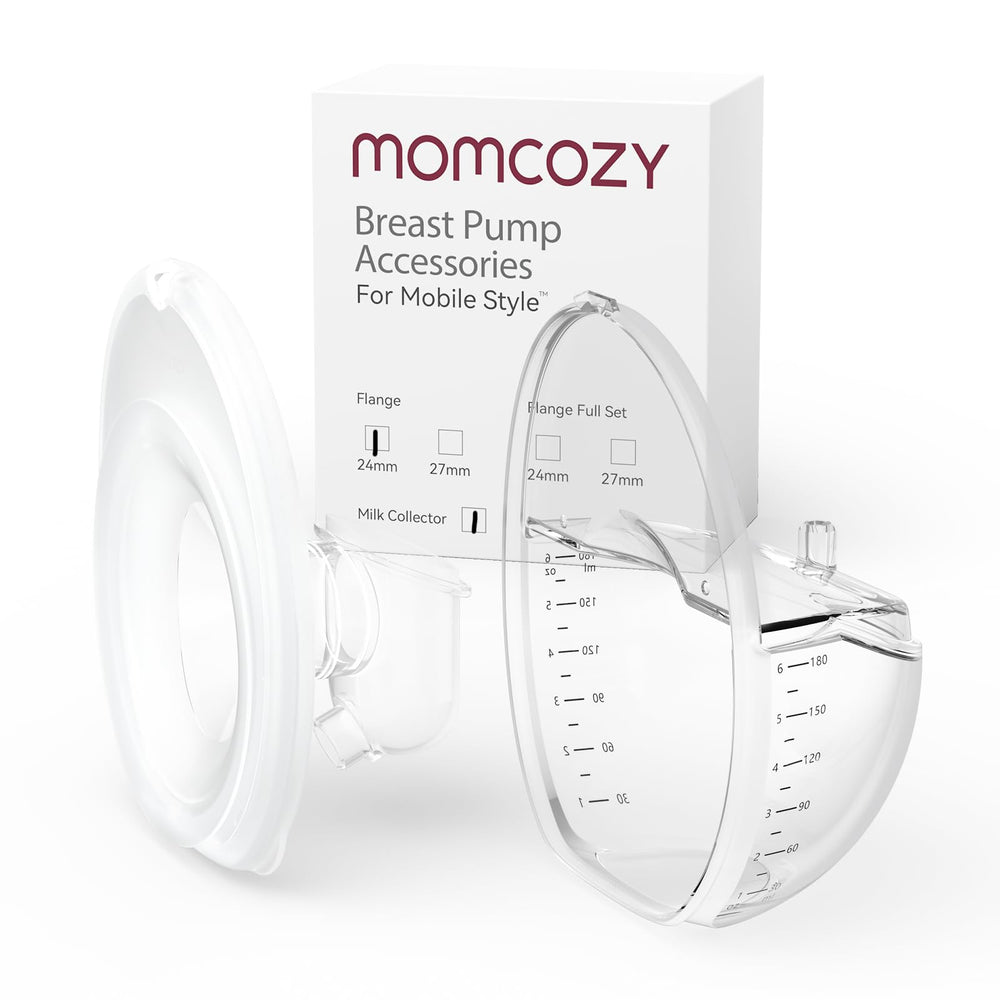 Momcozy M6 flange 24mm for a secure seal and efficient milk transfer