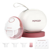 Momcozy M6 wearable pump with stand-up milk bowl for easy transfer