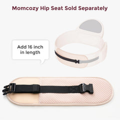 Momcozy Move2Fit compatibility extender enables secure, comfortable carrying.
