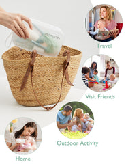 Momcozy multi-head kit cleans bottles, pumps, and nipples