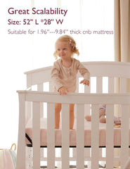 Momcozy fitted sheet with 360° wrap to keep it secure