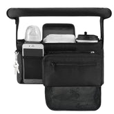Momcozy non-slip organizer with cup holder, keeping essentials within easy reach.
