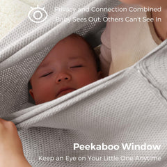 Momcozy nursing cover lightweight portable fits easily into a diaper bag.