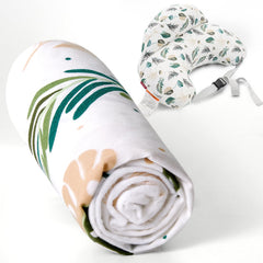 Momcozy nursing pillow cover on original pillow offers cozy support during feeds