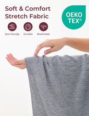 Momcozy pillow cover with large zipper for easy on/off while protecting skin.