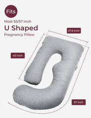 Momcozy soft polyester pillow cover offers gentle touch and durable everyday use.