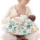 Momcozy safety fence nursing pillow close-up for safer feeding and peace of mind