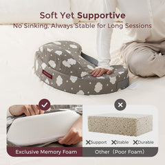 Momcozy Spacious Nursing Nest offers generous width for growing baby