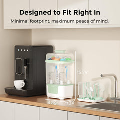 Momcozy sterilization 8-minute top view highlights quick cycle