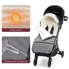 Momcozy Stroller Footmuff anti-slip back ensures secure fit on most strollers